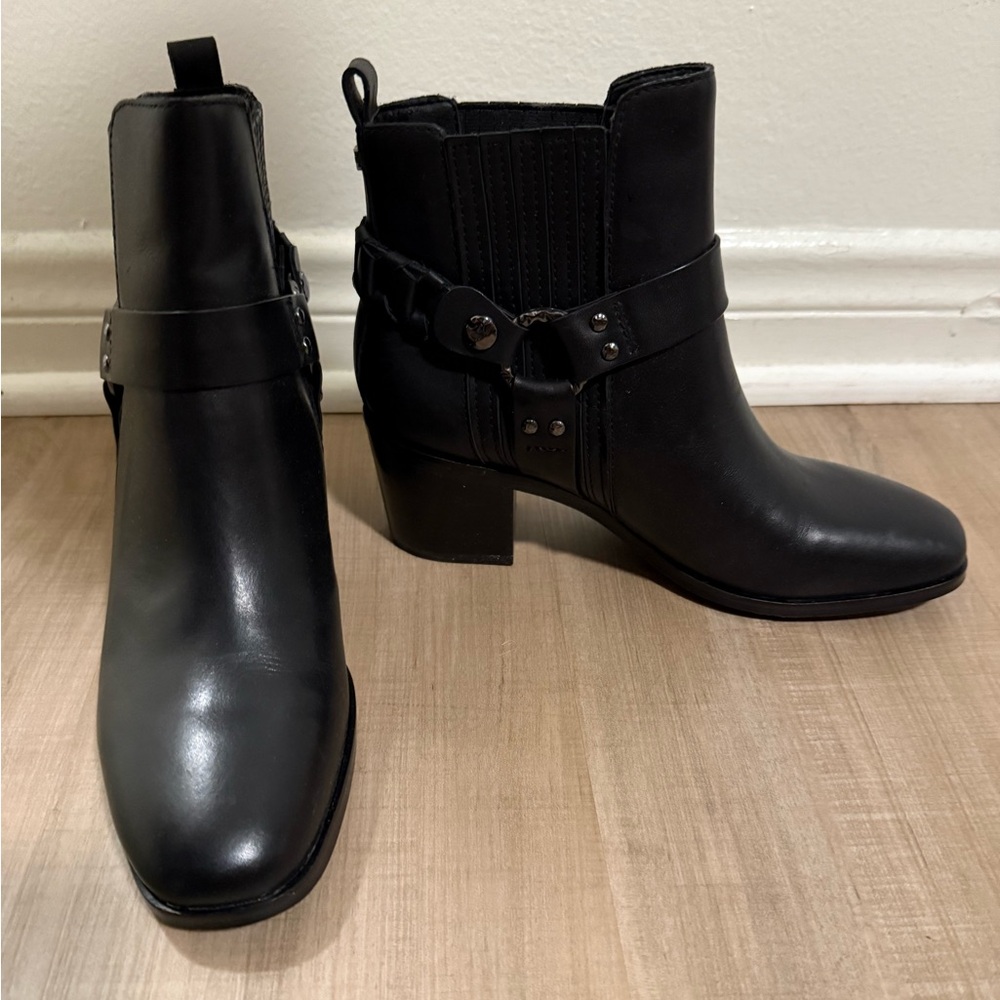 Sam Edelman Motorcycle Booties Black Size 6.5